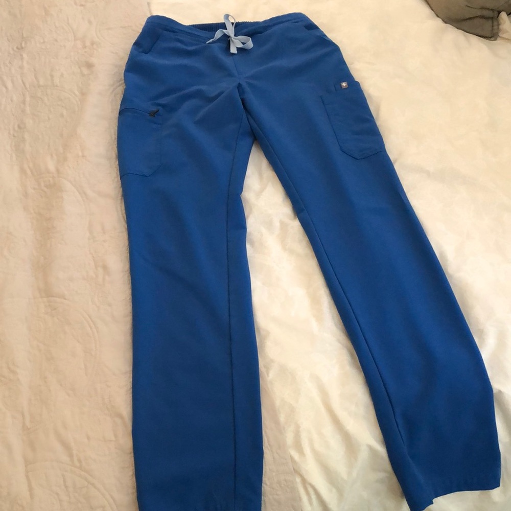 Royal Blue Figs Yola Scrub Pants